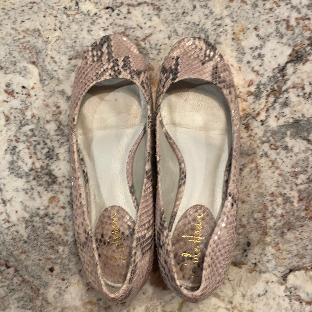 Cole Haan wedge peep toe shoes